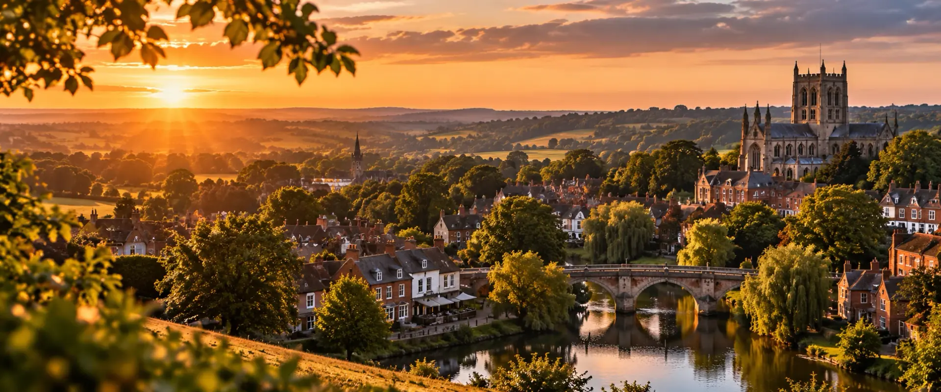 Hertfordshire at sunset